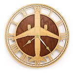 Airbus A320 Airliner<br>10-14 Inch Wooden Clock